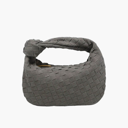 Koziti – Women's Mini Suede Shoulder Bag with Woven Knot Design
