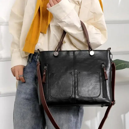 Koziti – Women's Vintage PU Leather Shoulder Bag with Adjustable Crossbody Strap